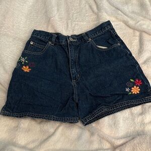 Embroidered Denim Girl’s Shorts